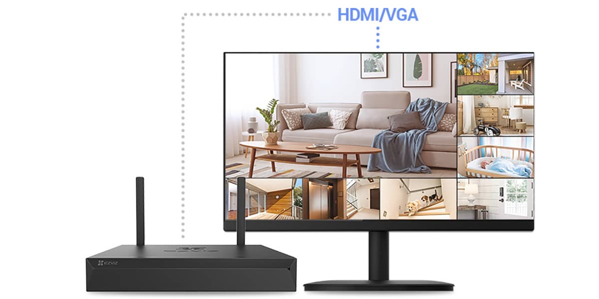 Просмотр записей через сетевой видеорегистратор (NVR)