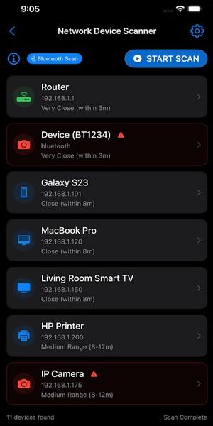 Сканер Wi-Fi сети