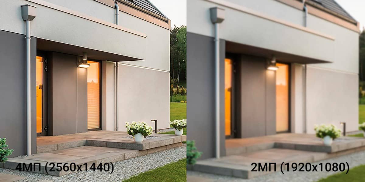 Разница между 2 Мп и 4 Мп разрешением камер видеонаблюдения