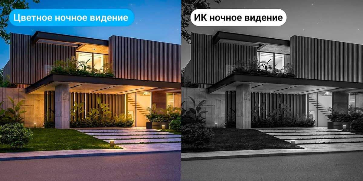 Ночное видение уличных камер видеонаблюдения