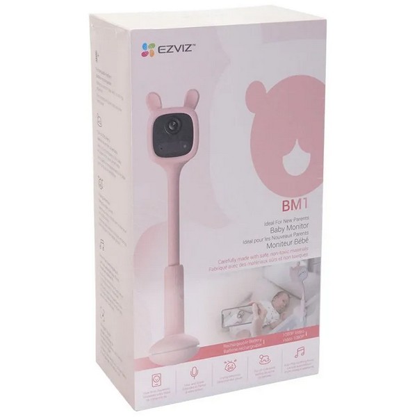 Видеоняня EZVIZ BM1 (розовый заяц), коробка