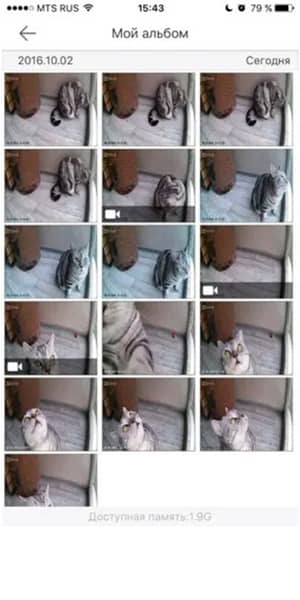 EZVIZ C2C, видеоархив