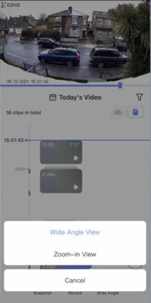 EZVIZ C8PF, двойная запись