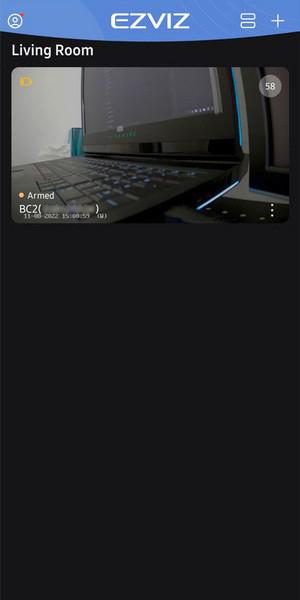 EZVIZ BC2, отображение в режиме реального времени