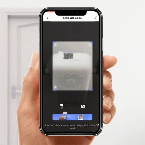 EZVIZ DB2C, сканирование QR кода