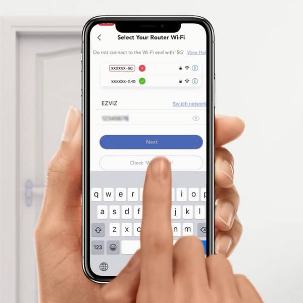 EZVIZ DB2C, подключение к Wi-Fi
