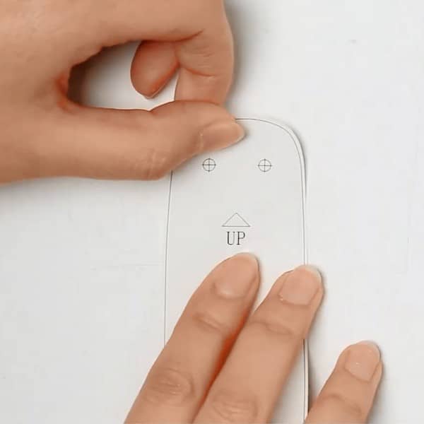 EZVIZ DB2C, использование шаблона для сверления отверстий