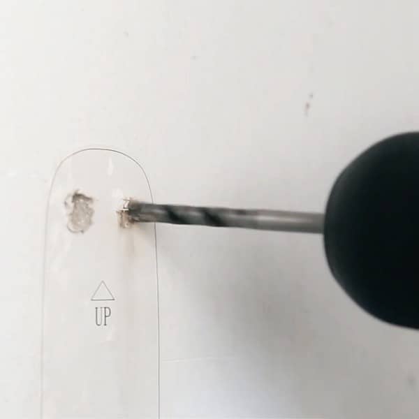 EZVIZ DB2C, сверление отверстий