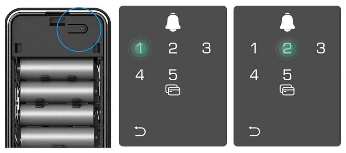 EZVIZ DL05, добавление пользователя или администратора