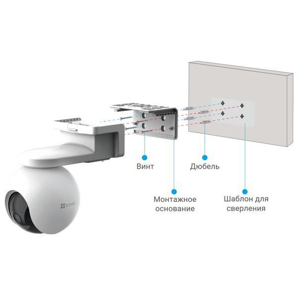 EZVIZ EB8 4G, установка камеры