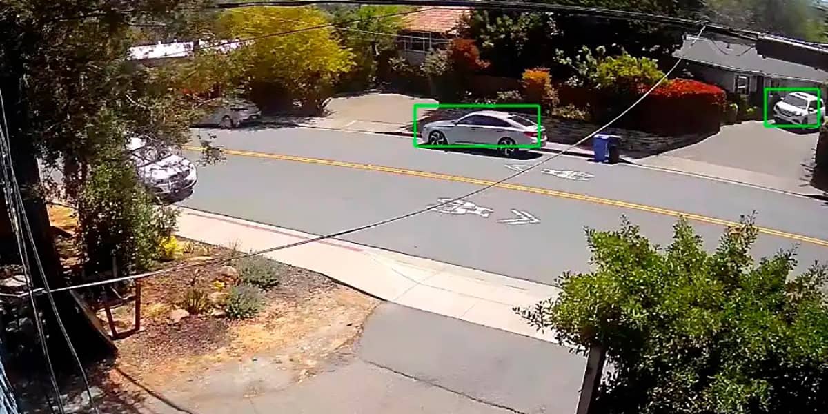 EZVIZ H3 2K, помечает обнаруженные объекты