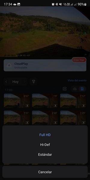 EZVIZ H8c, выбор разрешения записи