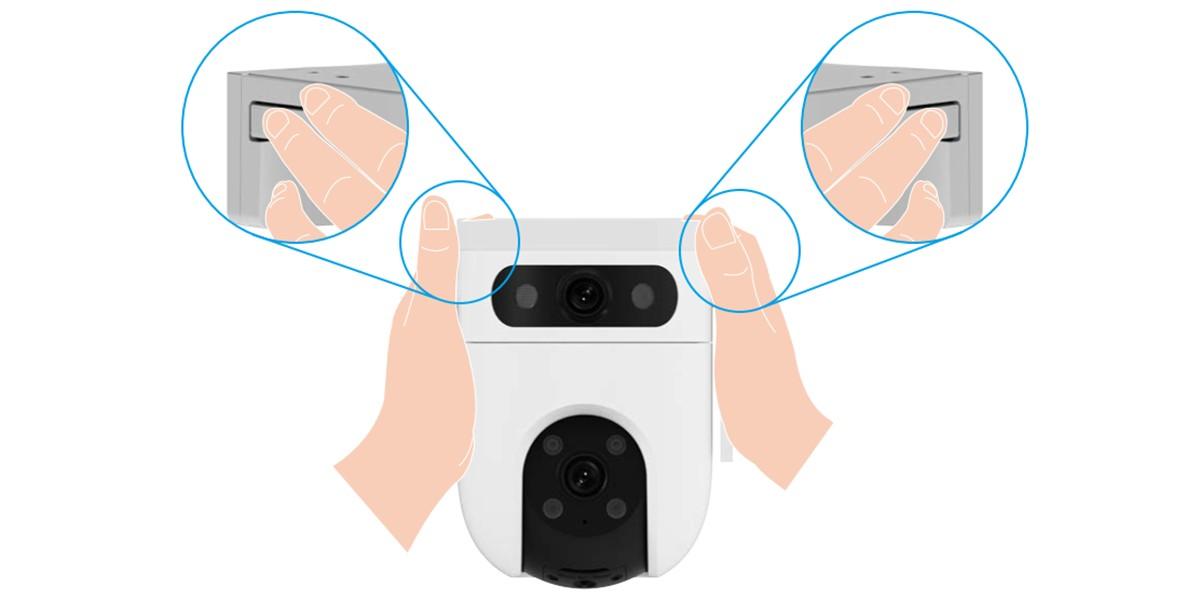 EZVIZ H9c, монтажный кронштейн