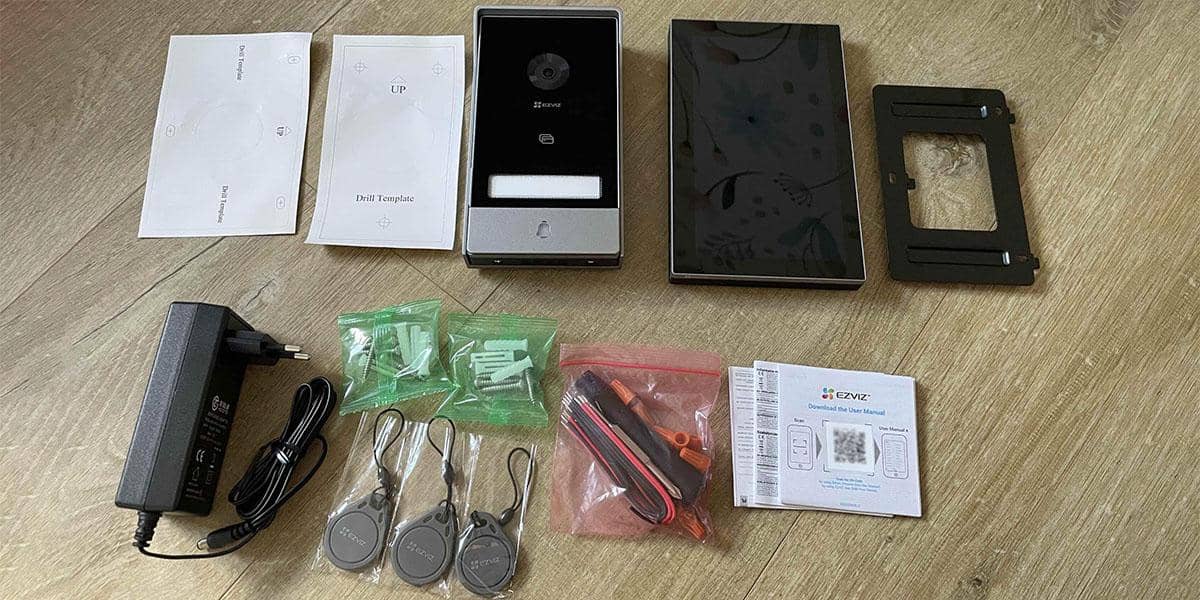 Комплектация видеодомофона EZVIZ HP7