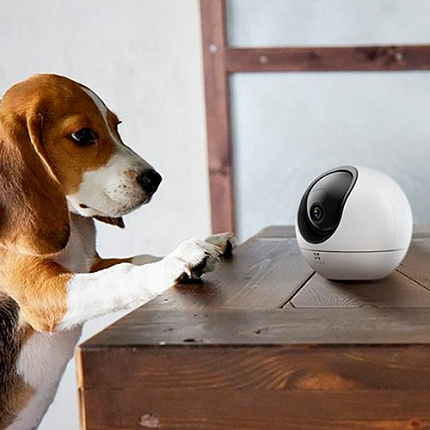 Wi-Fi внутренняя поворотная IP камера EZVIZ H6 3K 5 Мп (4 мм)