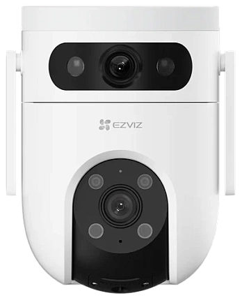 Комплект 4 уличные поворотные IP камеры EZVIZ H9c Dual 3K 5 Мп (2,8 и 6 мм) с видеорегистратором X5S