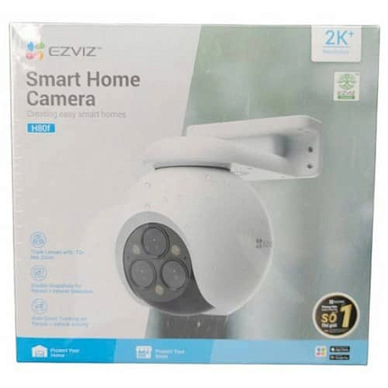 Wi-Fi уличная поворотная IP камера EZVIZ H80f Multi 2K+ 4 Мп (2,8 мм, 6 мм, 12 мм)