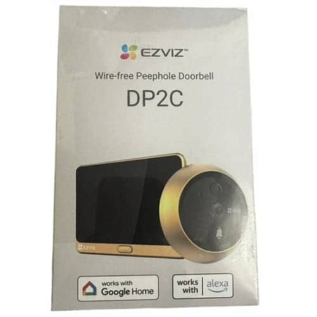 Беспроводной Wi-Fi видеоглазок EZVIZ DP2C Gold 2 Мп (2 мм)