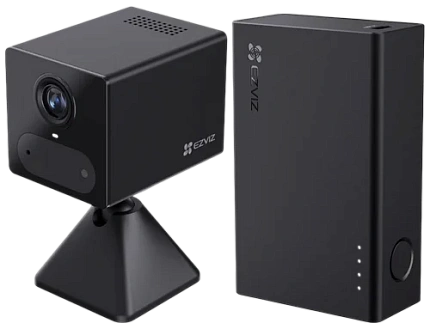 Комплект внутренняя IP мини камера EZVIZ CB2 4G 2K 3 Мп (4 мм) черная с модулем питания