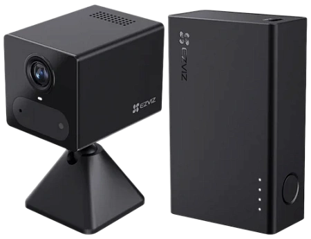 Комплект внутренняя IP мини камера EZVIZ CB2 4G 2K 3 Мп (4 мм) черная с модулем питания