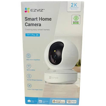 Wi-Fi внутренняя поворотная IP камера EZVIZ TY1 Pro 2K 3 Мп (4 мм)