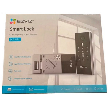 Биометрический электронный накладной Wi-Fi дверной замок EZVIZ DL03 Pro