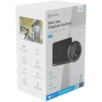 Беспроводной Wi-Fi видеоглазок EZVIZ HP4 2 Мп (2 мм)