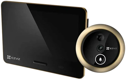 Беспроводной Wi-Fi видеоглазок EZVIZ EP4 Gold 4K 8 Мп (2 мм)