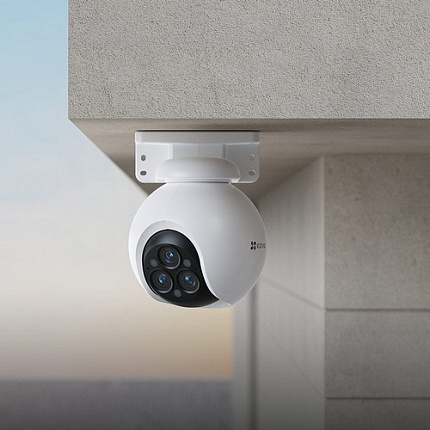 Wi-Fi уличная поворотная IP камера EZVIZ H80f Multi 2K+ 4 Мп (2,8 мм, 6 мм, 12 мм)