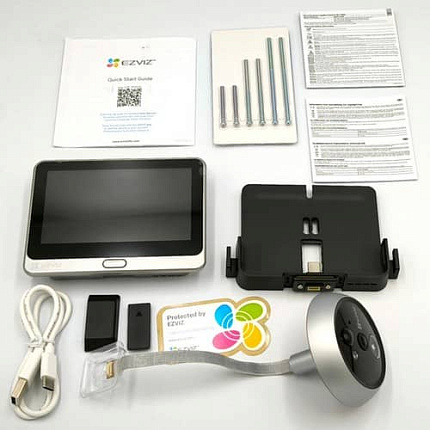 Беспроводной Wi-Fi видеоглазок EZVIZ DP2 2K 3 Мп (2 мм)