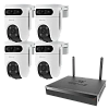 Комплект 4 уличные поворотные IP камеры EZVIZ H9c Dual 3K 5 Мп (2,8 и 6 мм) с видеорегистратором X5S