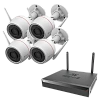 Комплект 4 уличные IP камеры EZVIZ H3c 4 Мп (2,8 мм) с видеорегистратором X5S