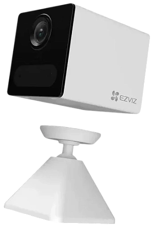 Комплект внутренняя IP мини камера EZVIZ CB2 4G 2K 3 Мп (4 мм) белая с модулем питания