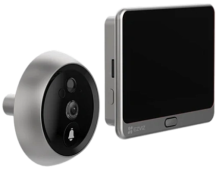 Беспроводной Wi-Fi видеоглазок EZVIZ DP2 2K 3 Мп (2 мм)