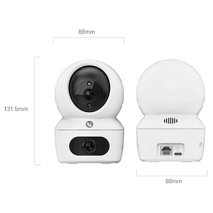 Wi-Fi внутренняя поворотная IP камера EZVIZ H7c Dual 2K+ 4 Мп (2,8 и 6 мм)