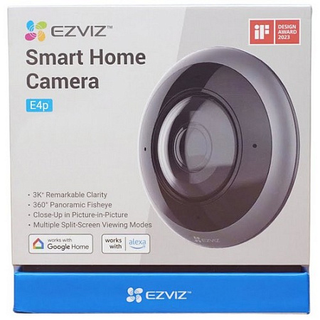 Wi-Fi панорамная IP камера Fisheye EZVIZ E4p 3K+ 6 Мп (1,82 мм)