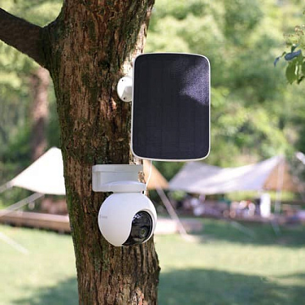 Комплект уличная поворотная IP камера EZVIZ EB8 4G 2K 3 Мп (4 мм) с солнечной панелью