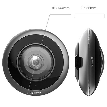 Wi-Fi панорамная IP камера Fisheye EZVIZ E4p 3K+ 6 Мп (1,82 мм)