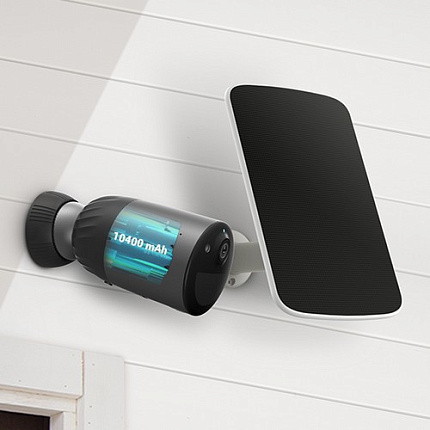 Комплект уличная IP камера EZVIZ BC1C 4K 8 Мп (2,8 мм) с солнечной панелью