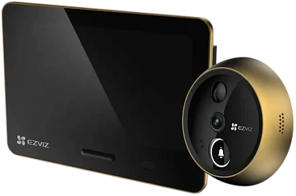 Беспроводной Wi-Fi видеоглазок EZVIZ EP4 Gold 4K 8 Мп (2 мм)