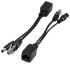 Комплект адаптеров POE с разъемами типа RJ45 и DC 2.1 / 5.5