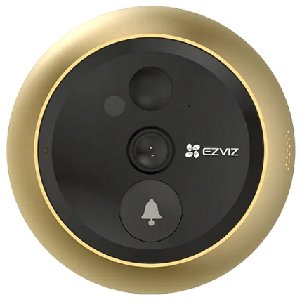 Беспроводной Wi-Fi видеоглазок EZVIZ DP2C Gold 2 Мп (2 мм)