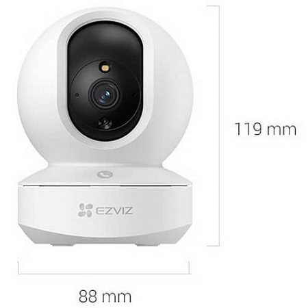 Wi-Fi внутренняя поворотная IP камера EZVIZ TY1 Pro 2K 3 Мп (4 мм)