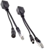 Комплект адаптеров POE с разъемами типа RJ45 и DC 2.1 / 5.5